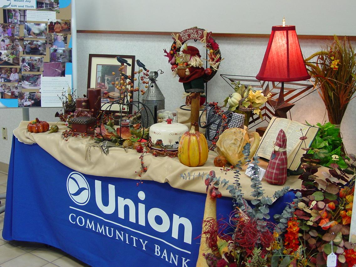 Union Community Bank Display 2014 Mt Joy Gift & Thrift